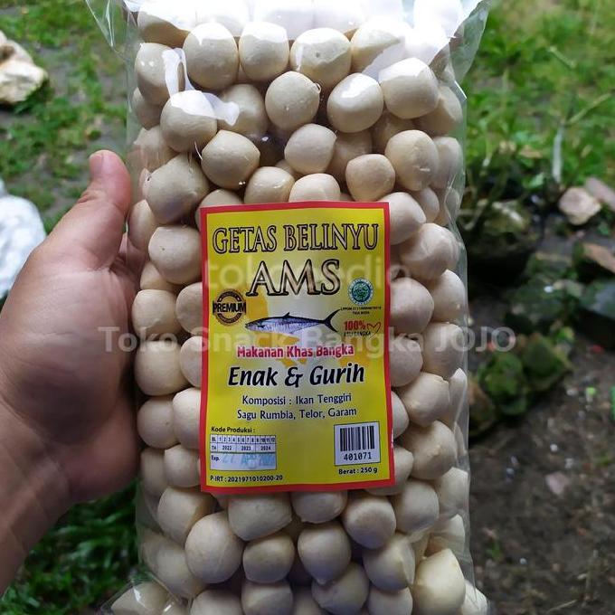 Getas ams belinyu 250gram getas premium bangka kerupuk amplang bangka