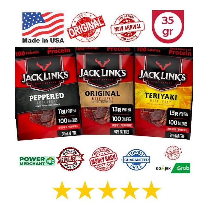 Jack Links Beef Jerky Dendeng Sapi - 35 gram - USA/Amerika
