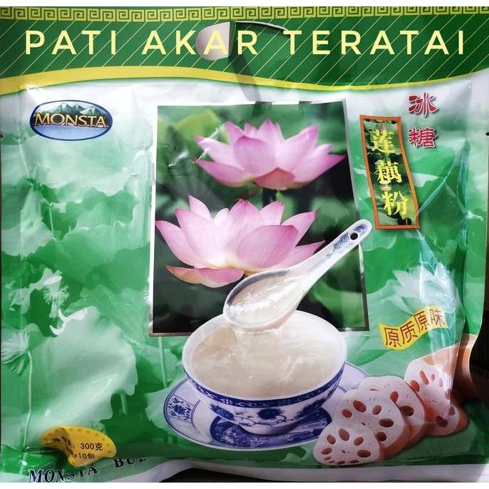 Monsta Lotus Root Starch Minuman Pati Akar Teratai Serbuk Akar Teratai