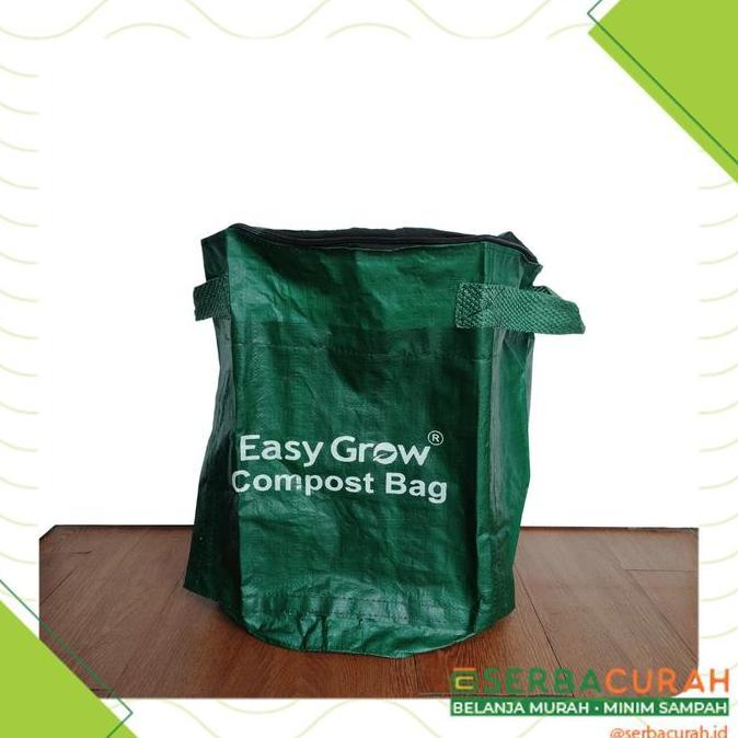 Easy Grow Compost Bag 50 L | Komposter HDPE | Hijau
