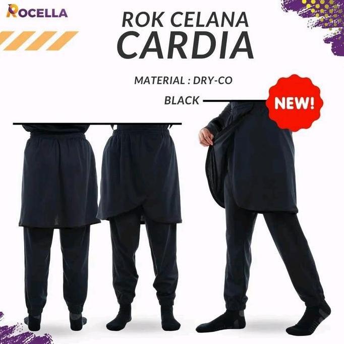 Rok Celana Cardia Rocella Rok olahraga Celana Jogger Running training perempuan muslimah wanita Baha