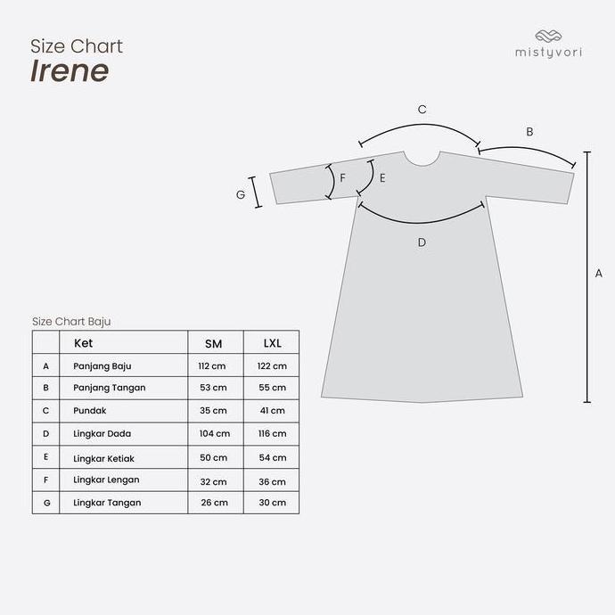 Premium Mistyvori | Irene Tunik Baju Wanita Basic Anti Kusut Polos Muslim Panjang Katun Soft Simple 