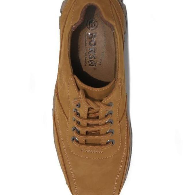 Grosir Sepatu Kulit Asli Borsa Cardiff Low Cut Sol Karet Murni Kulit Sapi Asli Tali Sepatu Insole Li