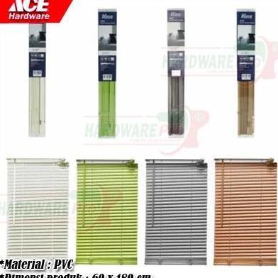 Tirai Gulung Jendela PVC 60 cm x 180 cm Venetian Blind Kerei Gorden Kris Forhom Original Ace Hardwar