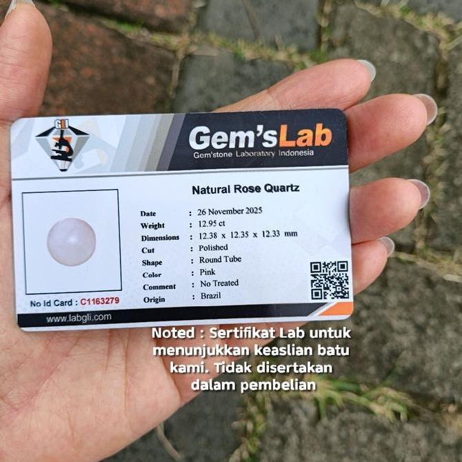 READY Gelang Rose Quartz Asli Gelang Crystal Healing Wanita Pria Pink Quartz Natural