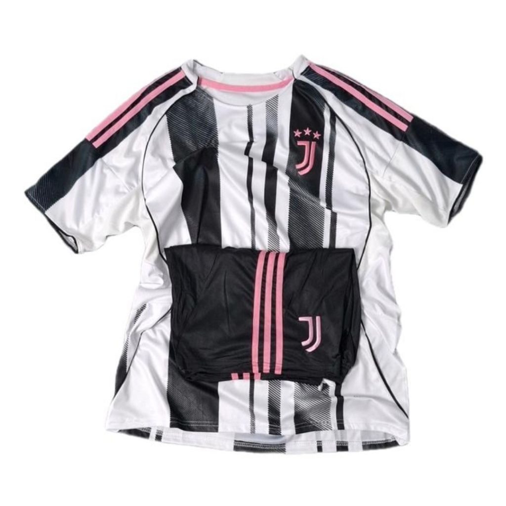 Stelan Setelan Jersey Kaos Baju Bola Juve Juventus Jupe JJ Home Away 3rd Third Putih Hitam Black Ful