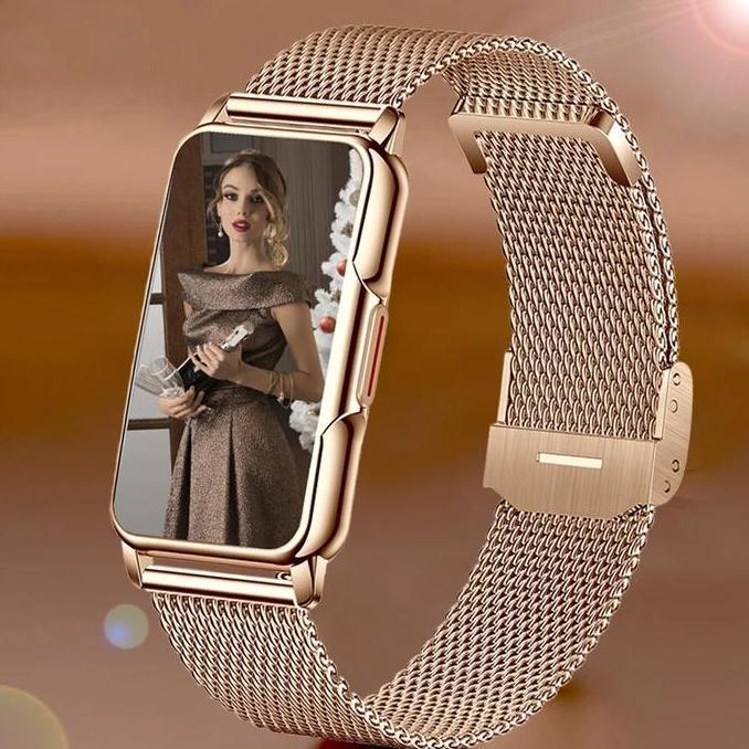 LIGE Lige Jam Tangan Pintar Anti air Call Reminder Musik Kontrol Pedometer Kalori Tampilan Fashion W