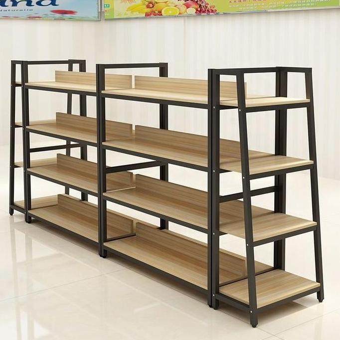 Terlaris 1 Set Rak Warung Toko Sembako Kayu Besi Minimalis