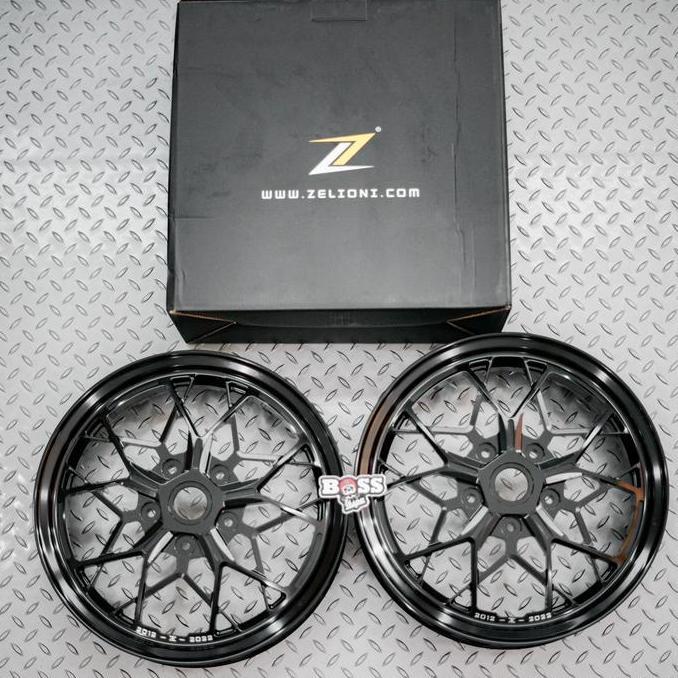 Velg Zelioni Limited 10 Year Black Front & Rear Vespa GTS GTV