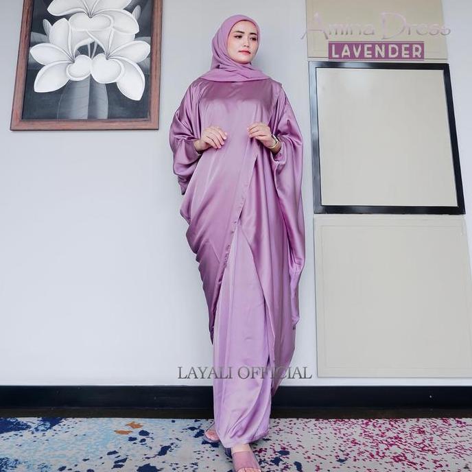 Layali - Amina Dress Silky Kaftan Kondangan by Layali HS