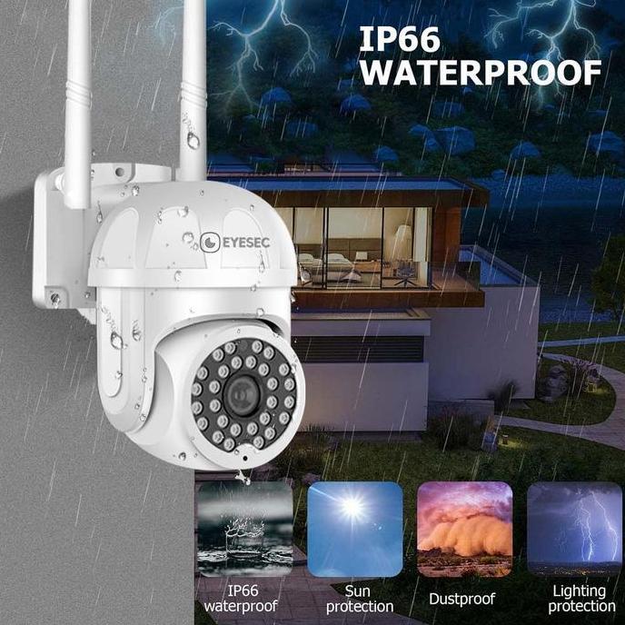Scurycam- Eyesec Cctv Outdoor 1080P Ip66 Stc Ip Camera Cctv Wifi App Eseecloud