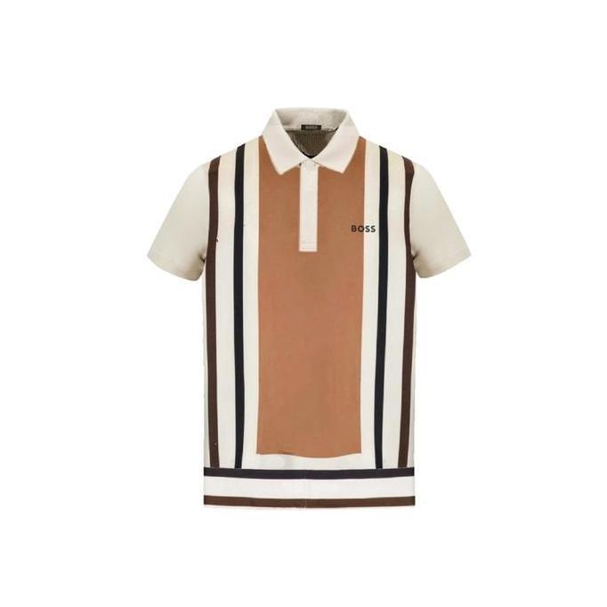 Polo shirt golf pria baju golf pria brwn kaos golf pria  man Original