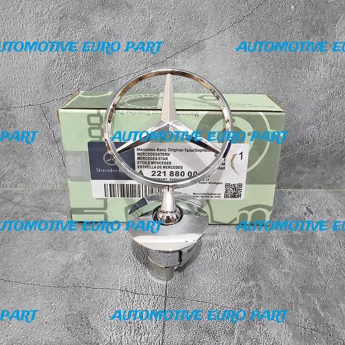 EMBLEM KAP MESIN DEPAN LOGO BINTANG MERCEDES BENZ W204 W212 W221 W211