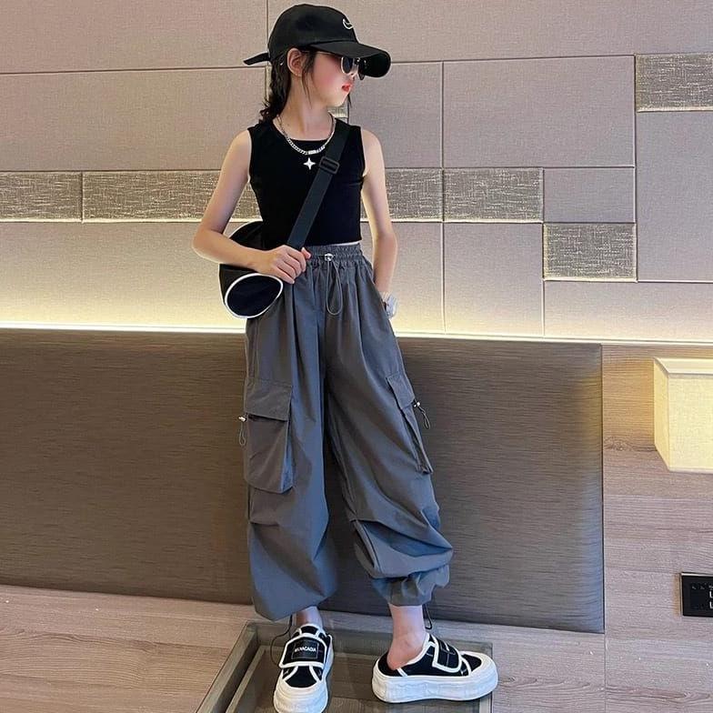 BEST SELLER CELANA CARGO ANAK PEREMPUAN CARGO PANTS CELANA CARGO ANAK IMPORT PREMIUM