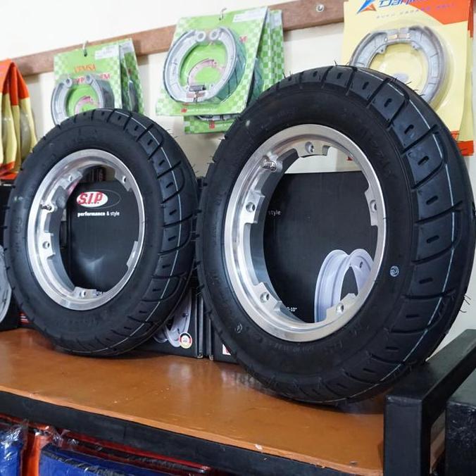 Paket Velg Tubeless GS dan Ban Mizzle M09 Ring 10 Vespa Px Excel Ps