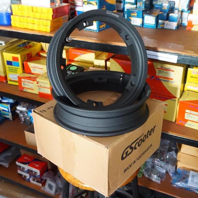 Velg Tubeless Vespa GS Scooter Margarita Ring 10 Full Black