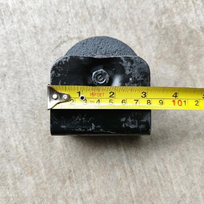 Ironbig- Roda Bubut Besi Cor 8Cm Roda Dobel Bearing Roda Pintu Gerbang Pagar