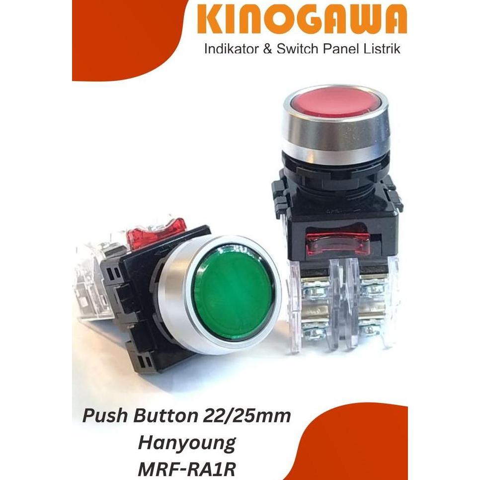Push Button Hanyoung Lock MRF-RA1R - Push Button 22/25mm - Hanyoung TERBAIK
