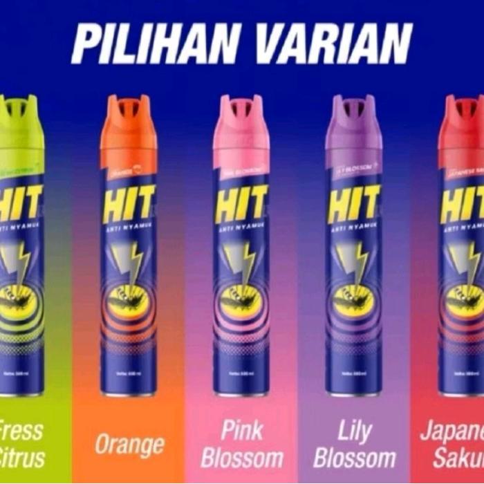 HIT Aerosol 600ml - HIT Semprot Anti Nyamuk | Hit Obat Nyamuk Semprot