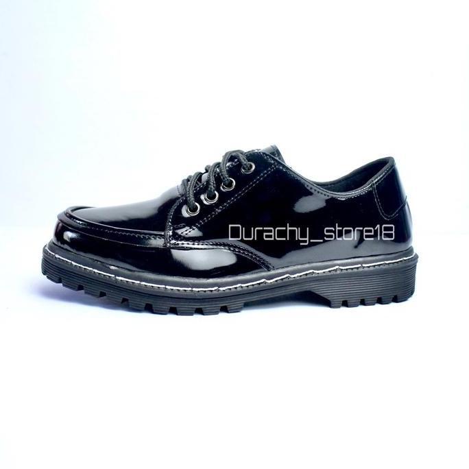 Diskont Sepatu Formal Docmart Pria / Sepatu Pantofel Docmart Pria / Sepatu Kerja Pria Black Glossy (