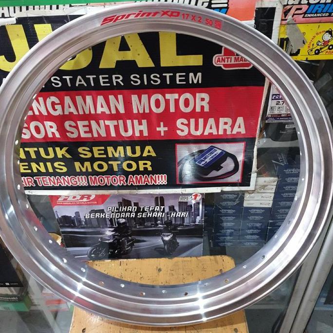 velg sprint xd 250 x 17 silver polish (hole 36)