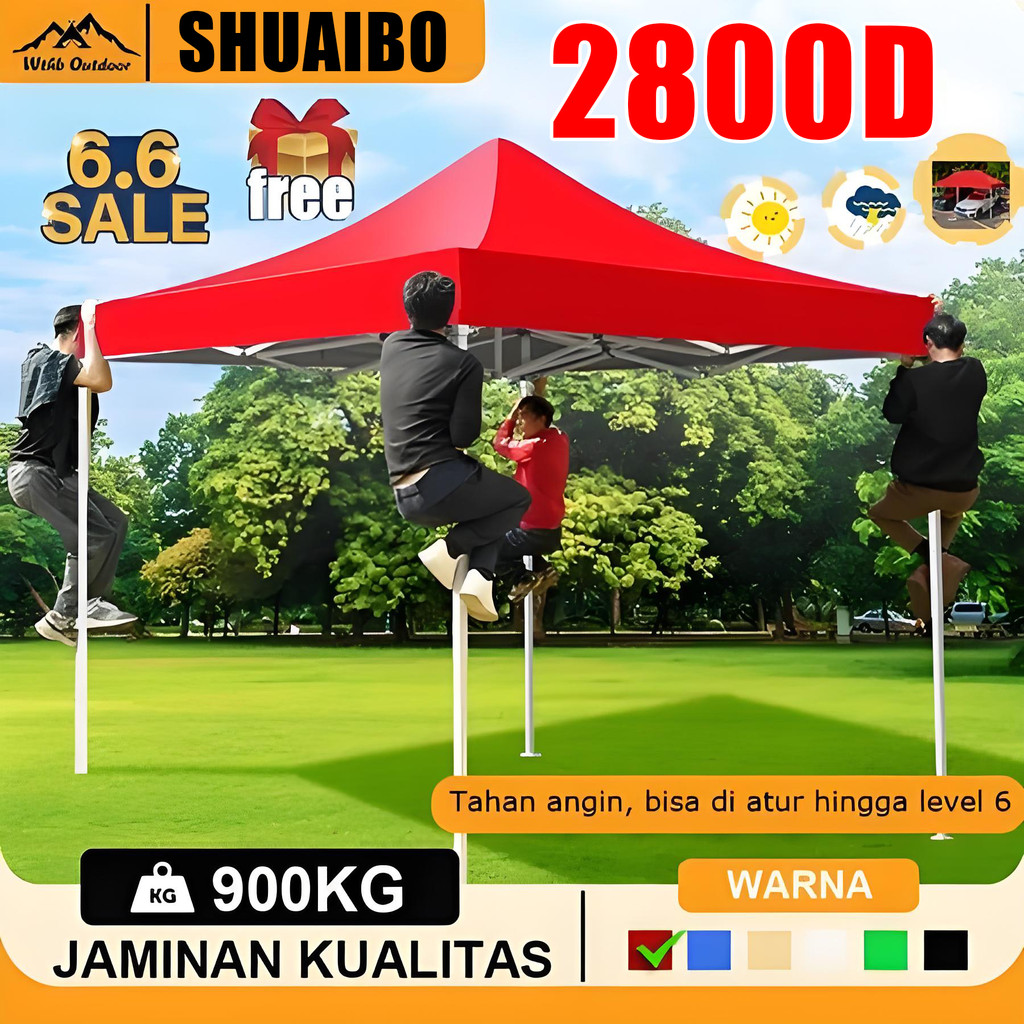 COD Tenda Lipat 3x3 Tenda Lipat 2x2 Tenda Bazar 2x3 Tenda Gazebo 2800D Outdoor