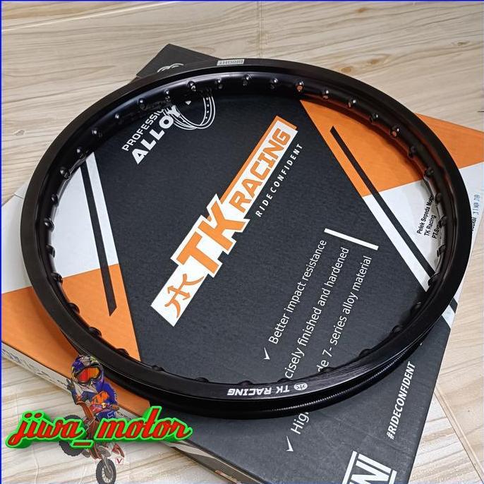velg TK racing ring 17 140 warna hitam dan silver
