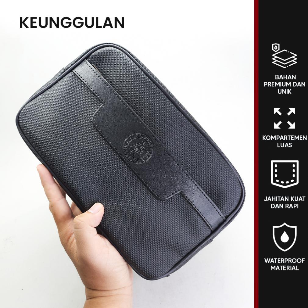 BIG SALE HAND BAG TAS CLUTCH PRIA HUSH PUPPIES 518 HITAM PREMIUM / TAS TRAVEL ORGANIZER TAHAN AIR