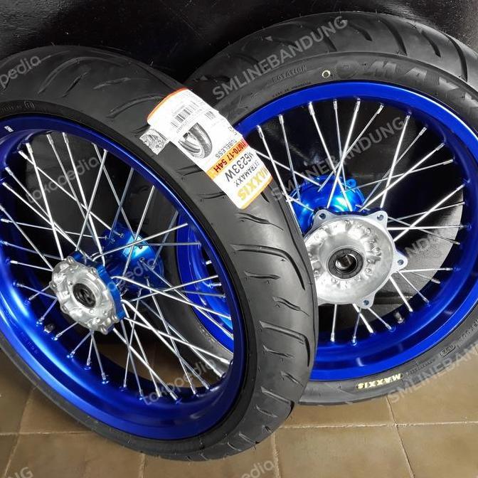 Ban set wr155 wr 155 supermoto ban maxxis velg vrossi