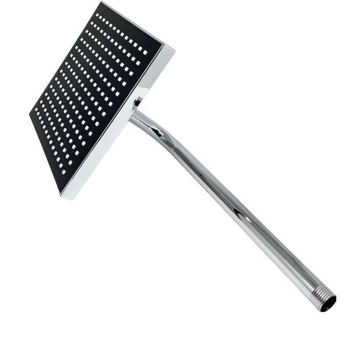 WALLSHOWER | WALL SHOWER TANAM DINDING KOTAK KAMAR MANDI HITAM 8 INCH