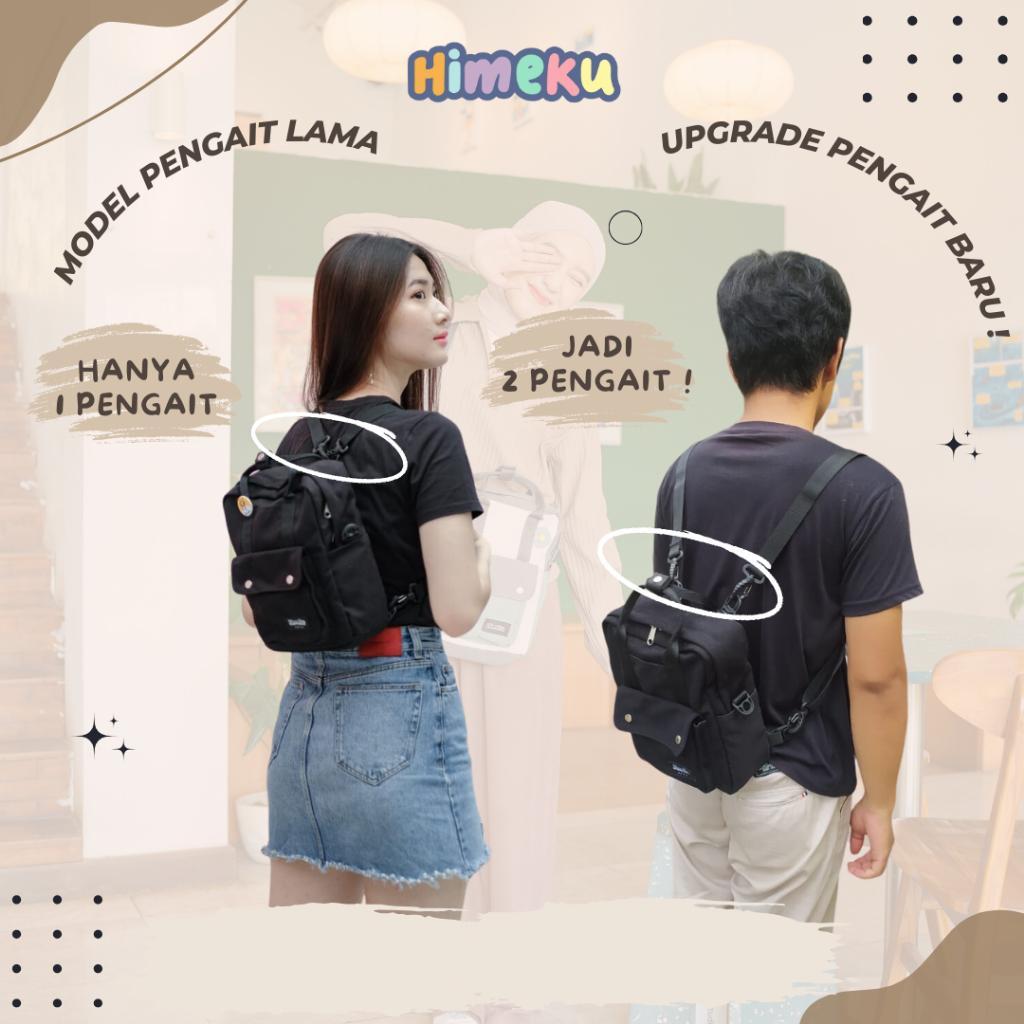 Himeku Nami Mini 3 In 1 Backpack - Tas Kecil Multifungsi - Backpack Siingbag Handbag - Ransel Wanita