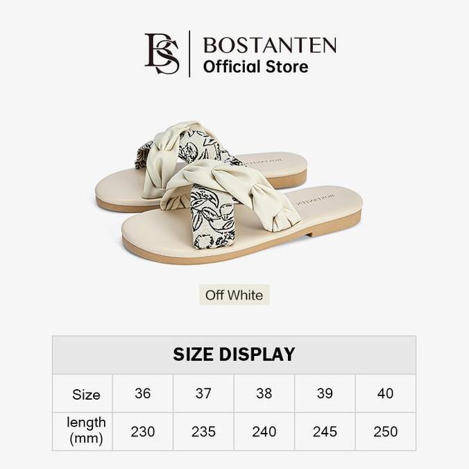 BOSTANTEN X PopseaBostanten Sandal Wanita Flat Sandal Teplek Anti Slip Wanita Kekinian PM