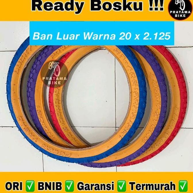 Promo Ban Luar Sepeda BMX 20x2125 / 20x2.125 Lucky Stone Warna Diskon