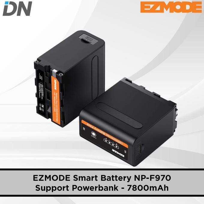 BEBAS ONGKIR - EZMODE Smart Battery NP-F970 Support Powerbank Type-C - 7800mAh