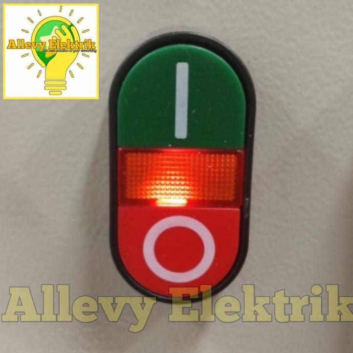 Doubble Push Button With Light(ON-OFF)22/25mm HEMAT