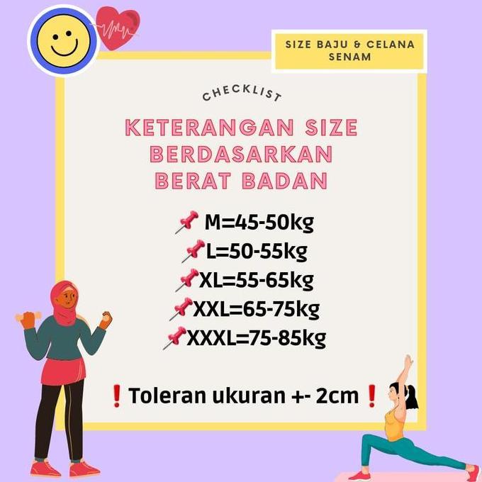 Newfhs- Nano Sportswear Baju Senam Muslim Merah Putih / Baju Senam Muslim Wanita