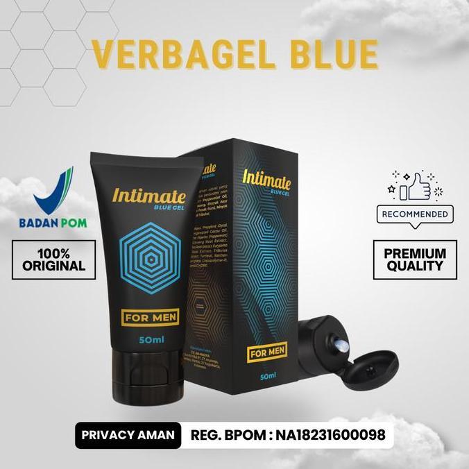 Oksiom- Intimate Blue Gel Verba Gel Tantra Bpom Pembesar Dan Pemanjang Alat Vital Pria Kuat Tahan La