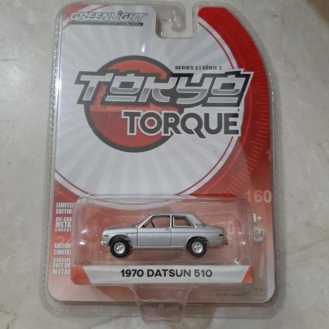 greenlight tokyo torque 1970 datsun 510 silver