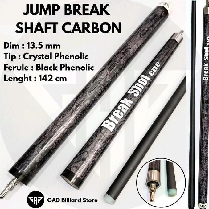 JUMP BREAK SHAFT CARBON BILLIARD
