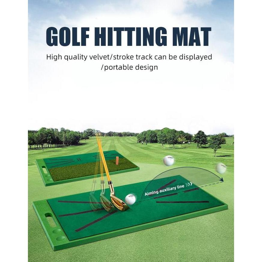 PGM Karpet Golf Mat + Velvet Hitting Mat | Karpet Latihan Golf Swing Termurah