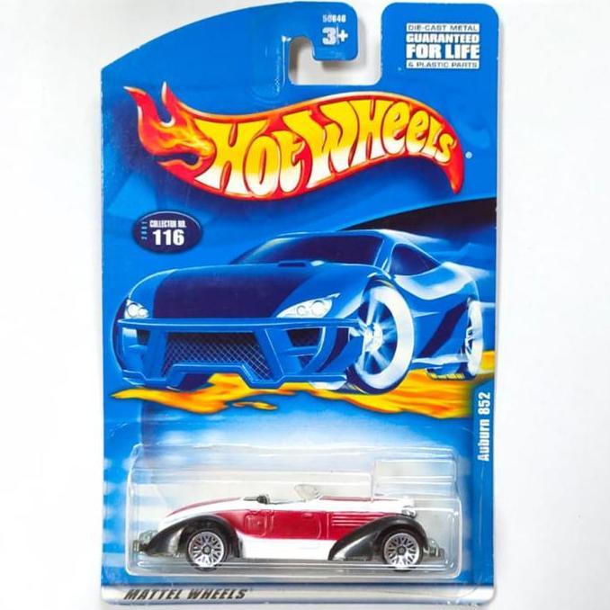 HW Hot Wheels Auburn 852 merah putih 2001 base besi