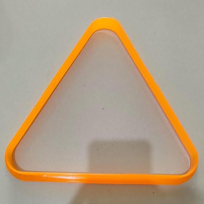 Triangle billiard ball rack atau segitiga bola billiard kecil