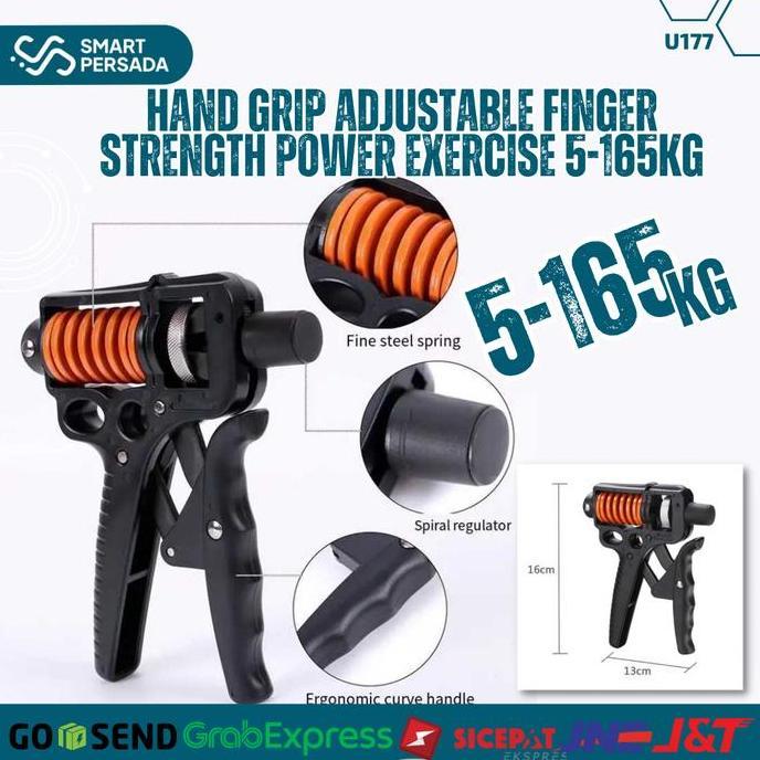 Alat Olahraga Tangan Handgrip Jari Hand Grip clasp Adjustable Finger 5-165kg exceed  grip
