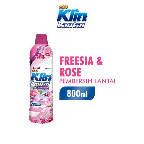 Bisakirim- Soklin Pembersih Lantai Freesia & Rose 800 Ml