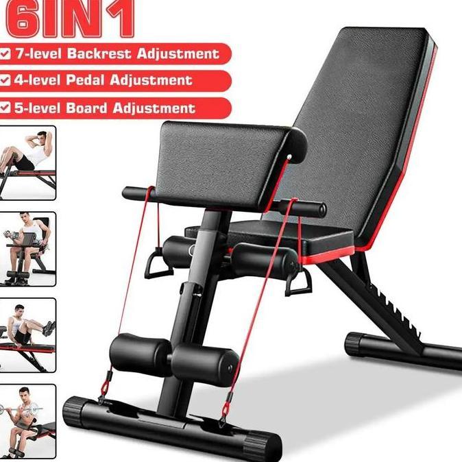 Bench Press Kursi Fitness Gym Multifungsi Dumbbell Sit Up
