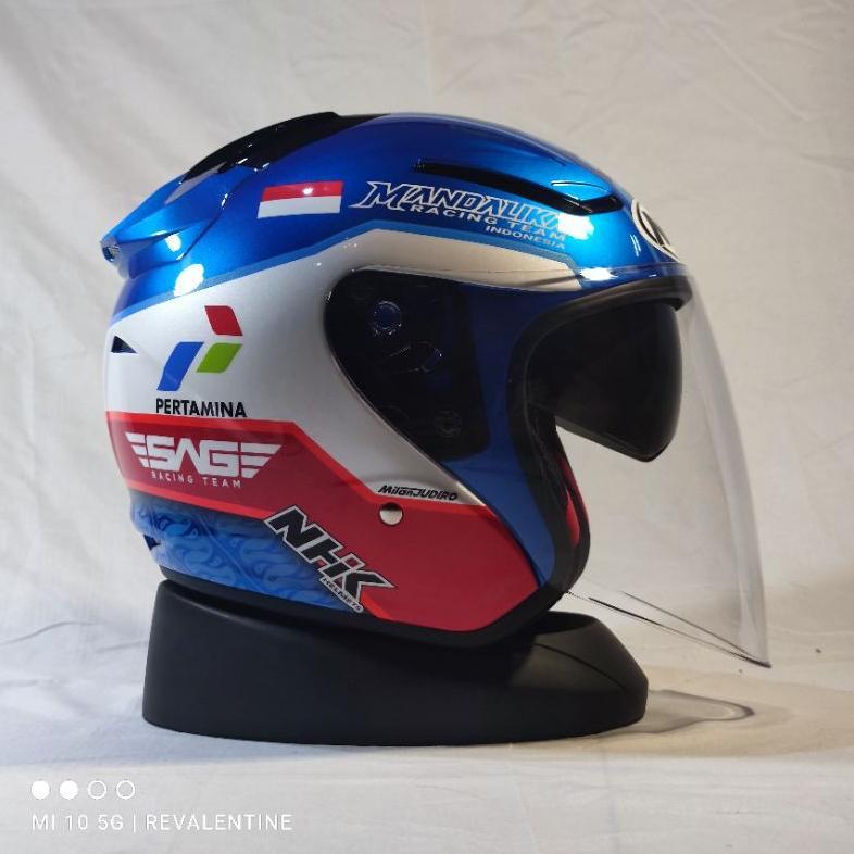 NHK R1 MANDALIKA Double Visor Limited edition helm half face