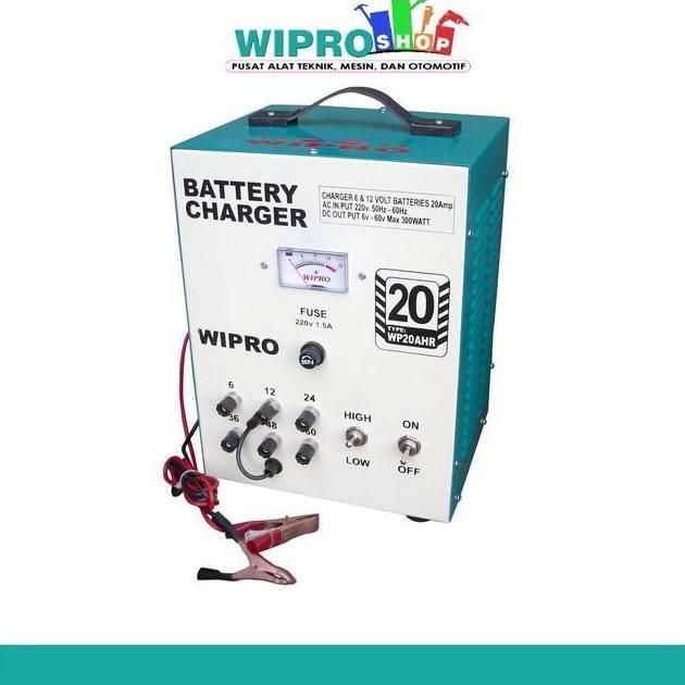 Promo WIPRO Battery Charger AHR Regular  20Amp(6 -60V) Battery Charger AHR Regular  20Amp(6 -60V) Di