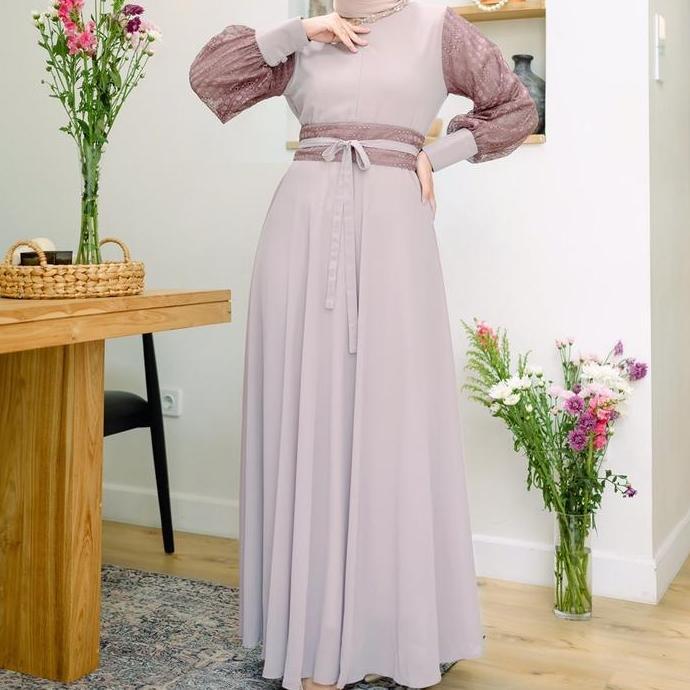 Gamaleea - Anika Sarimbit Lilac / Family Set / Sarimbit Keluarga / Baju Couple Keluarga / Baju Musli