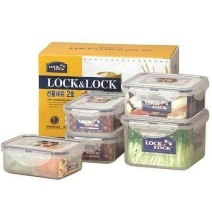 Lock N Lock Gift Set 5 Pcs / 4 Pcs / 3 Pcs Lock&Lock HPL855GSS Lock n