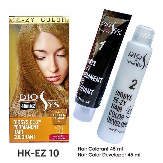 Haircare- Cat Rambut Warna Golden Blonde 45 Ml Pikok Rambut Warna Pirang Dye Pewarna Ready Brown Ker